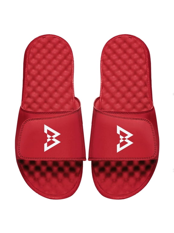 Men's ISlide Red Beast Mode Logo Slide Sandals