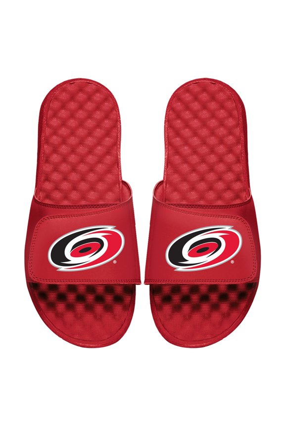 Men's ISlide Red Carolina Hurricanes Primary Logo Slide Sandals