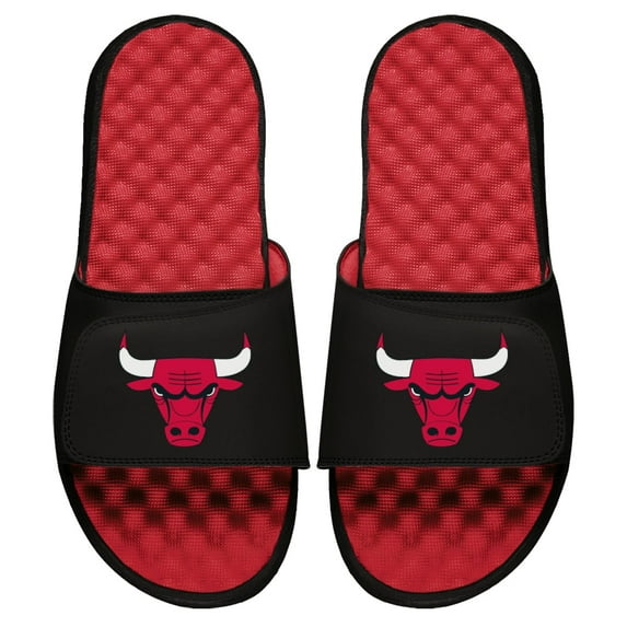 Men's ISlide Red Chicago Bulls Primary Logo Slide Sandals