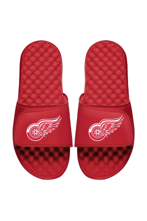 Men's ISlide Red Detroit Red Wings Primary Logo Slide Sandals