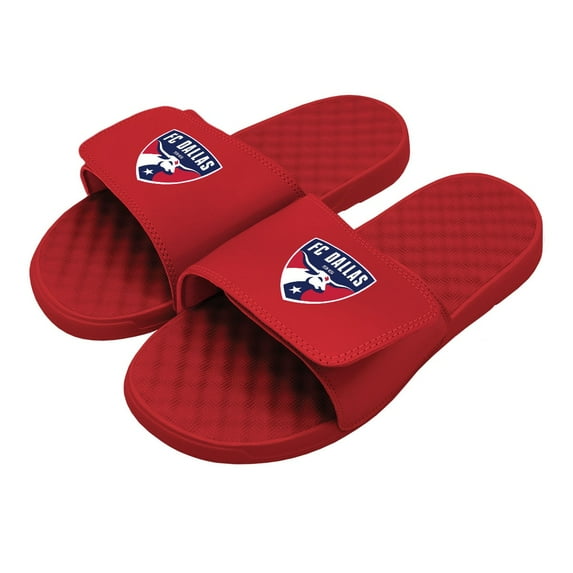 Men's ISlide Red FC Dallas Primary Logo Slide Sandals
