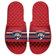 thumbnail image 1 of Men's ISlide Red Florida Panthers Stripe Logo Slide Sandals, 1 of 1