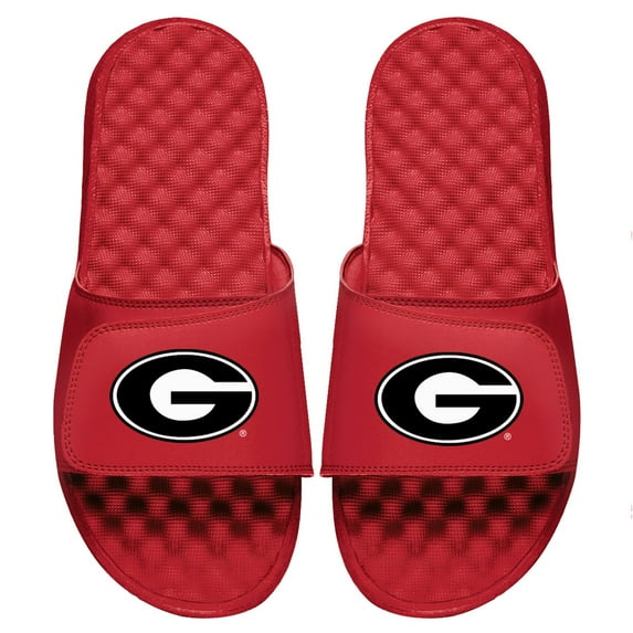 Men's ISlide Red Georgia Bulldogs Primary Logo Slide Sandals