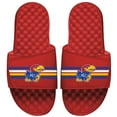 thumbnail image 1 of Men's ISlide Red Kansas Jayhawks Varsity Stripes Slide Sandals, 1 of 1
