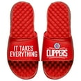 thumbnail image 1 of Men's ISlide Red LA Clippers Team Slogan Slide Sandals, 1 of 1