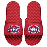 Mens ISlide Red Montreal Canadiens Primary Logo Slide Sandals