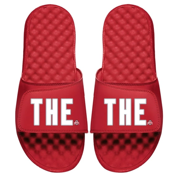 Men's ISlide Red Ohio State Buckeyes Logo Slide Sandals