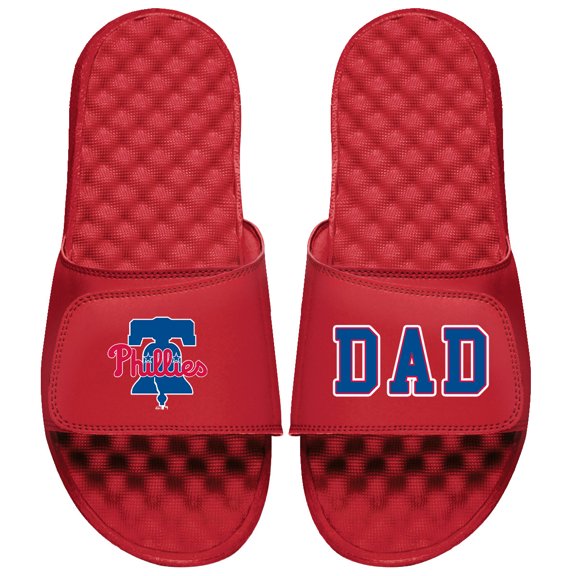 Men's ISlide Red Philadelphia Phillies Dad Slide Sandals