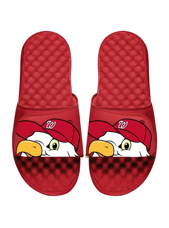 Men's ISlide Red Washington Nationals Mascot Slide Sandals