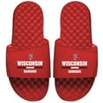 thumbnail image 1 of Men's ISlide Red Wisconsin Badgers Split Bar Slide Sandals, 1 of 1