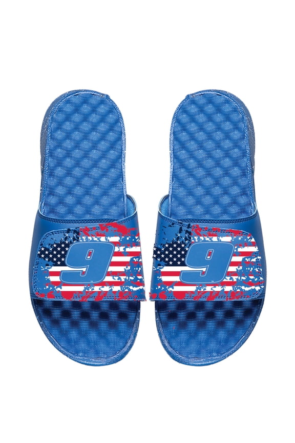 Men's ISlide Royal Chase Elliott Driver American Flag Slide Sandals