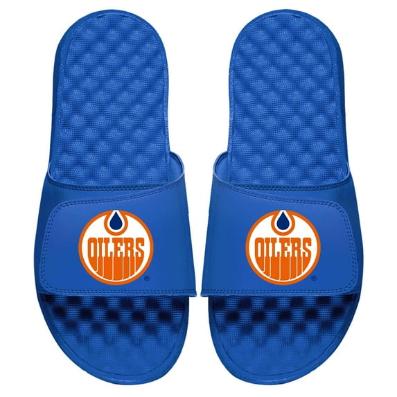 Men's ISlide Royal Edmonton Oilers Vintage Logo Slide Sandals