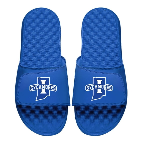 Men's ISlide Royal Indiana State Sycamores Primary Logo Slide Sandals