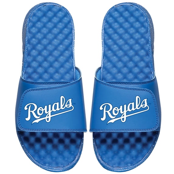 Men's ISlide Royal Kansas City Royals Wordmark Slide Sandals