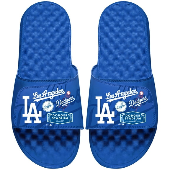 Men's ISlide Royal Los Angeles Dodgers Collage Slide Sandals