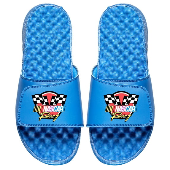 Men's ISlide Royal NASCAR Vintage Color Logo Slide Sandals