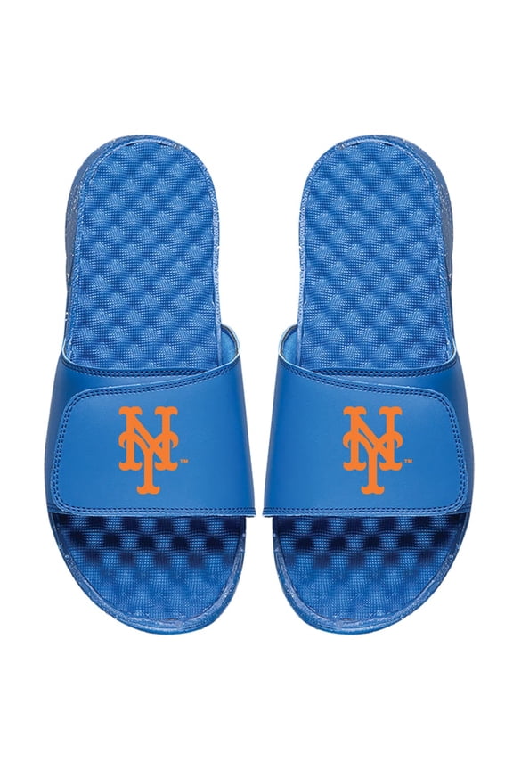 Men's ISlide Royal New York Mets Alternate Logo Slide Sandals
