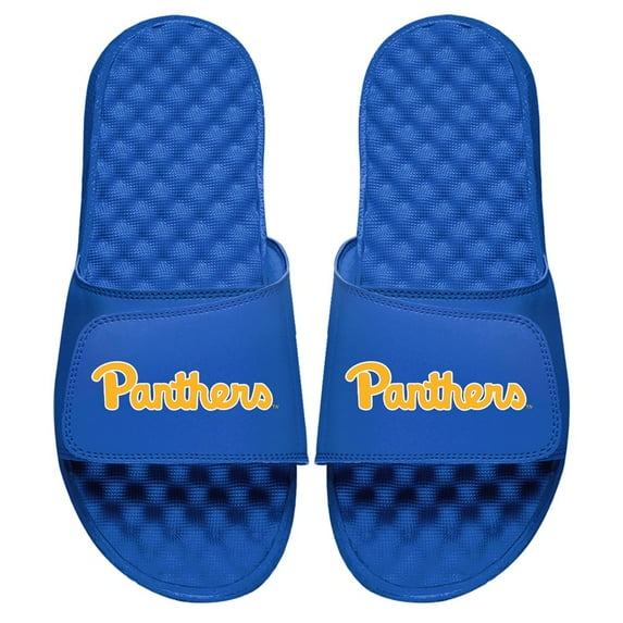Men's ISlide Royal Pitt Panthers Wordmark Slide Sandals