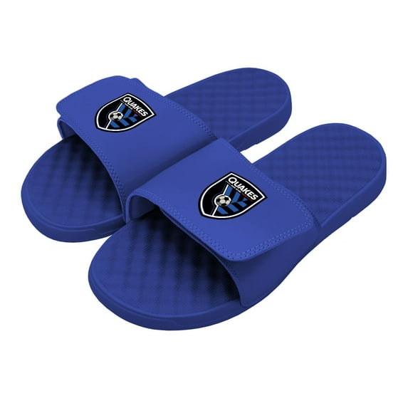 Men's ISlide Royal San Jose Earthquakes Primary Logo Slide Sandals