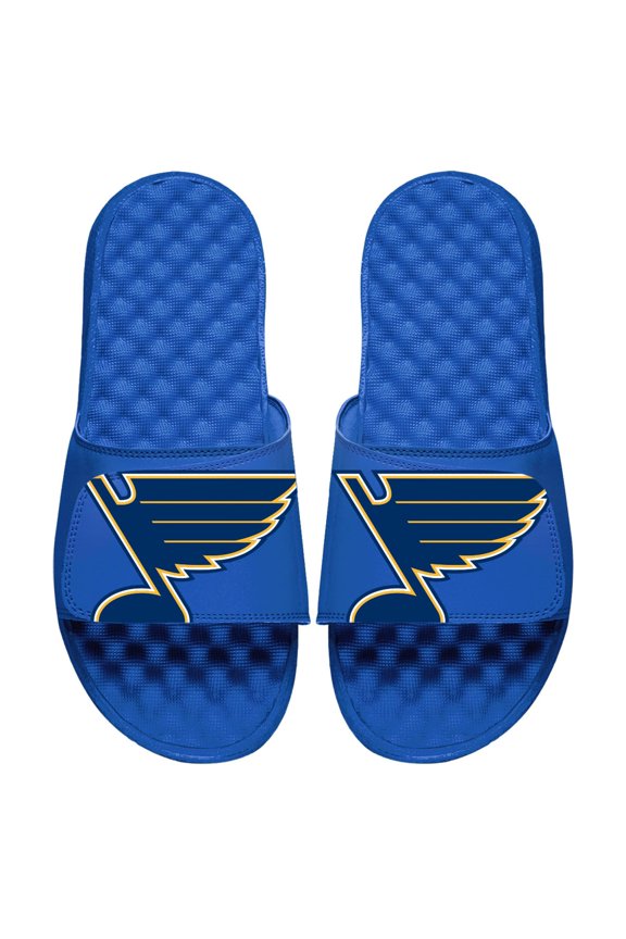 Men's ISlide Royal St. Louis Blues Blown Up Logo Slide Sandals