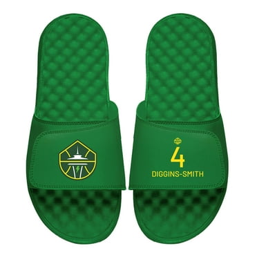 Men's ISlide Skylar Diggins-Smith Green Seattle Storm Logo Split Slide Sandals