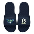 thumbnail image 1 of Men's ISlide Teaira McCowan Navy Dallas Wings Logo Split Slide Sandals, 1 of 1