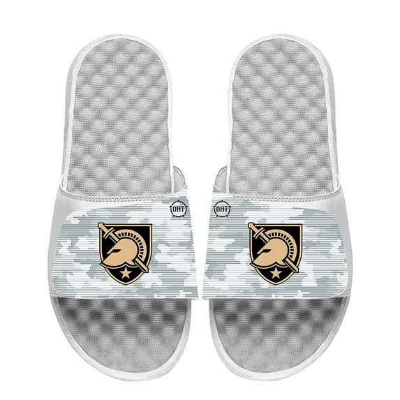 Men's ISlide White Army Black Knights Camo Slide Sandals