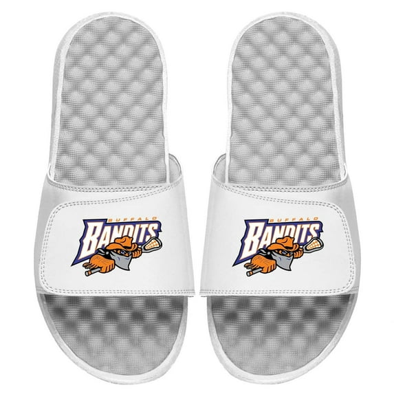 Men's ISlide White Buffalo Bandits Primary Logo Slide Sandals
