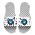 thumbnail image 1 of Men's ISlide White Charlotte FC Kick Cancer Slide Sandals, 1 of 1