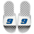thumbnail image 1 of Men's ISlide White Chase Elliott Driver Number Slide Sandals, 1 of 1