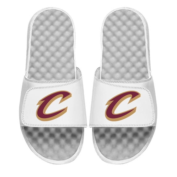 Men's ISlide White Cleveland Cavaliers Primary Slide Sandals
