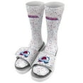 thumbnail image 1 of Men's ISlide White Colorado Avalanche Speckle Socks & Slide Sandals Bundle, 1 of 1
