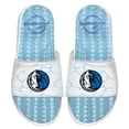 thumbnail image 1 of Men's ISlide  White Dallas Mavericks Ice Gel Slide Sandals, 1 of 1