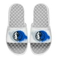 thumbnail image 1 of Men's ISlide White Dallas Mavericks Spray Paint Slide Sandals, 1 of 1
