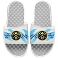 thumbnail image 1 of Men's ISlide White Denver Nuggets 90s Paper Cup Slide Sandals, 1 of 1