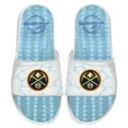 thumbnail image 1 of Men's ISlide  White Denver Nuggets Ice Gel Slide Sandals, 1 of 1