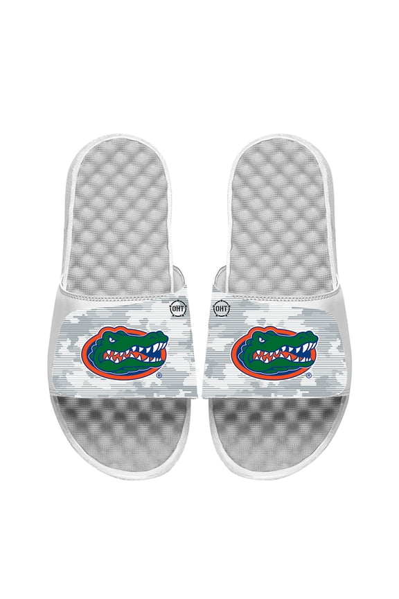 Men's ISlide White Florida Gators Camo Slide Sandals