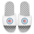 thumbnail image 1 of Men's ISlide White/Gray Chicago Fire Primary Logo Slide Sandals, 1 of 2