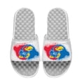 thumbnail image 1 of Men's ISlide  White Kansas Jayhawks Spray Paint Slide Sandals, 1 of 1