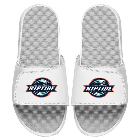 Men's ISlide White New York Riptide Primary Logo Slide Sandals