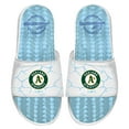 thumbnail image 1 of Men's ISlide  White Oakland Athletics Ice Gel Slide Sandals, 1 of 1