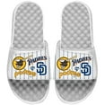 thumbnail image 1 of Men's ISlide White San Diego Padres Collage Slide Sandals, 1 of 1