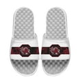 thumbnail image 1 of Men's ISlide White South Carolina Gamecocks Distressed Slide Sandals, 1 of 1