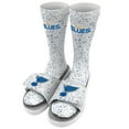 thumbnail image 1 of Men's ISlide White St. Louis Blues Speckle Socks & Slide Sandals Bundle, 1 of 1