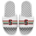 thumbnail image 1 of Men's ISlide White Stanford Cardinal Varsity Stripes Slide Sandals, 1 of 1