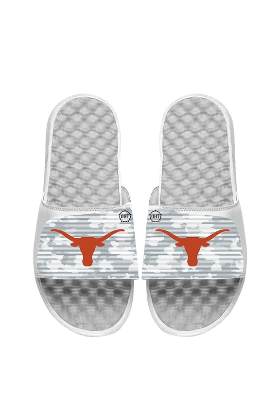 Men's ISlide White Texas Longhorns Camo Slide Sandals