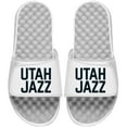 thumbnail image 1 of Men's ISlide White Utah Jazz Wordmark Slide Sandal, 1 of 1