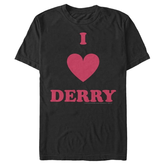 Men's IT Chapter Two Chapter Two I Love Derry Graphic Tee Black 2X Large
