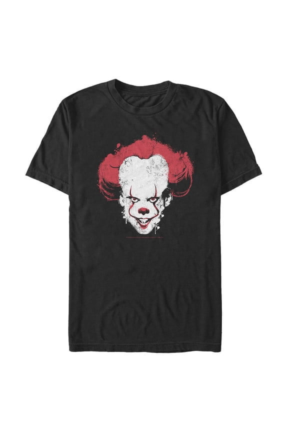 Men's IT Chapter Two Chapter Two Pennywise Paint Drip Graphic Tee Black Large