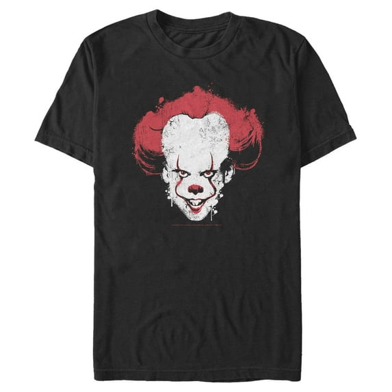 Men's IT Chapter Two Chapter Two Pennywise Paint Drip Graphic Tee Black Small